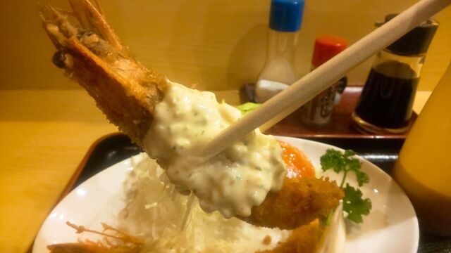 海老フライ定食 6
