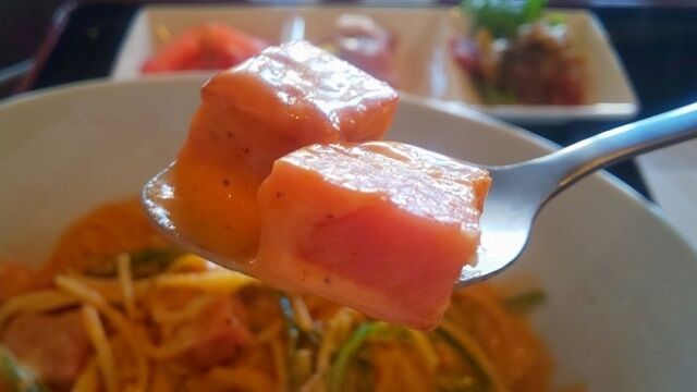ベーコン・ピーマンのトマトクリームパスタ 5