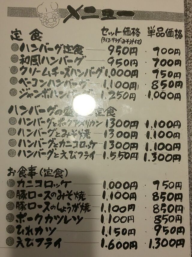 メニュー1