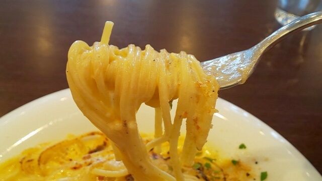 やわらか豚バラのあぶりカルボナーラ 5