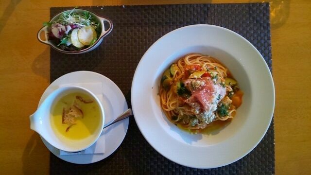 パスタのランチ 1