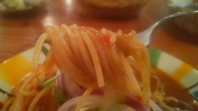 辛子ソースのスパゲティー 5