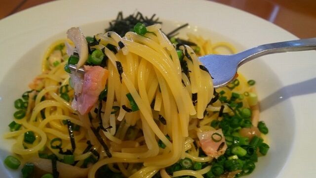 ねぎたっぷりの和風だし昆布パスタ 4