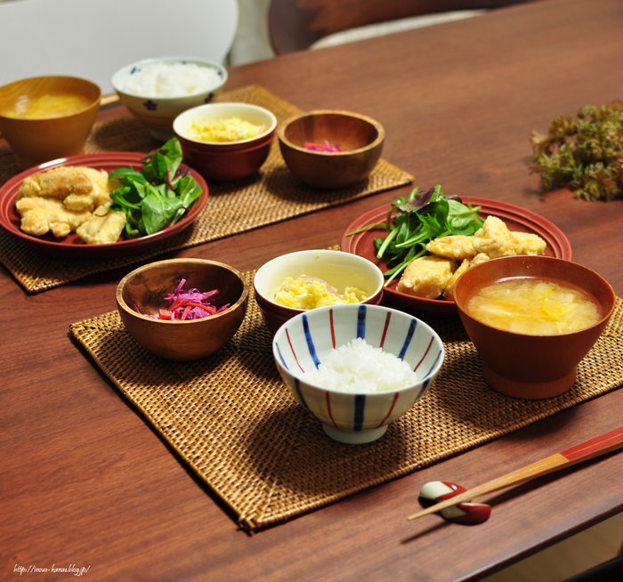 メイの抗議とそれに負けた母さんの話と、胸肉の塩から揚げの献立