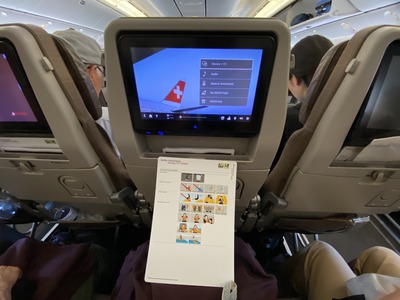 スイスインターナショナルエアラインズLX160便チューリッヒ成田搭乗