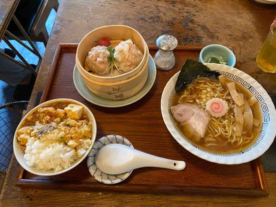 シュウマイルンバ西荻窪中華そば定食FullSizeRender