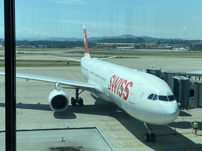 スイスインターナショナルエアラインズLX160便チューリッヒ成田搭乗