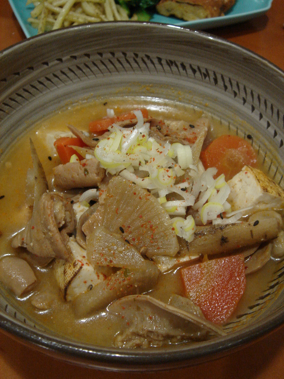 もつ煮込み定食 献立日記