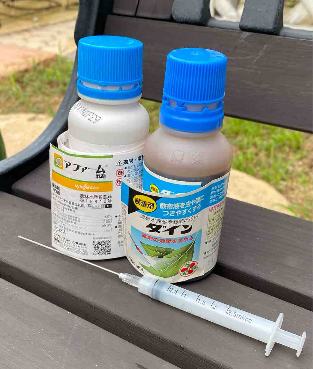 9月 ハダニ退治 1回目 : ローズライフ ~ Eの小庭
