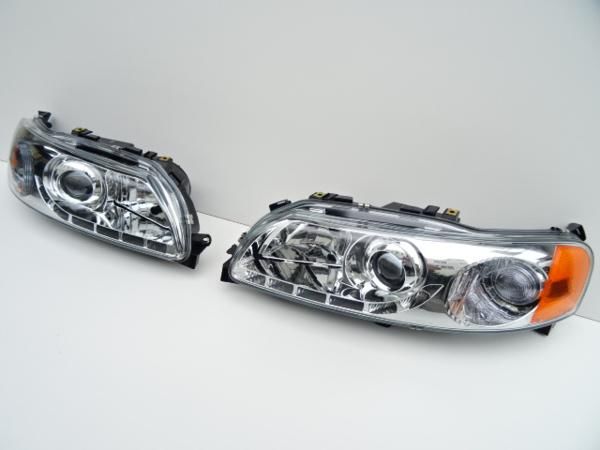 ボルボ 01 07y V70 Xc70 S60 Drl風ledポジショニング付プロジェクターヘッドライト