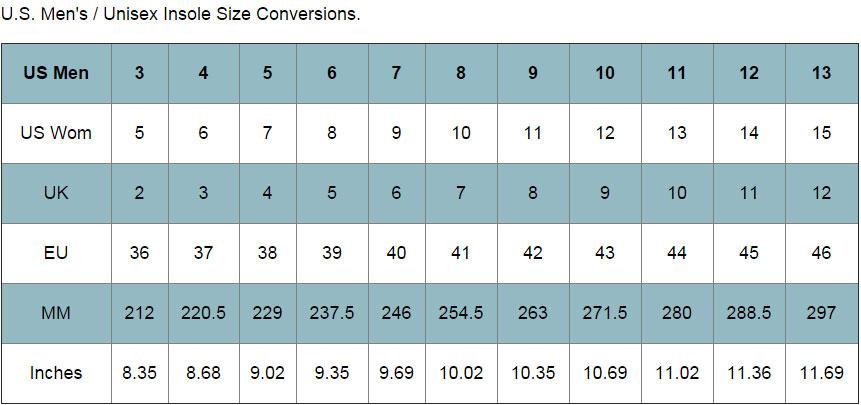 shoes size chart izod shoes size chart