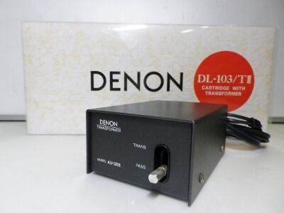デノン MCカートリッジ(DL-103など)用 昇圧トランス AU-305 DENON AU-305 MC Step Up Toroidal Transformer | For Any DL