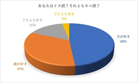 ネコ派とイヌ派