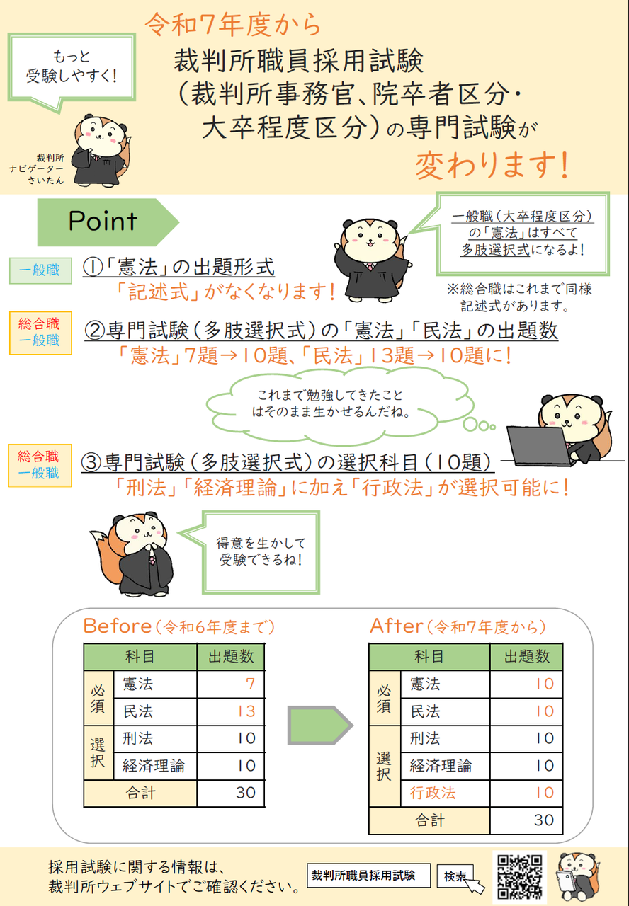 2025年目標】裁判所職員(裁判所事務官）採用試験 受験案内について