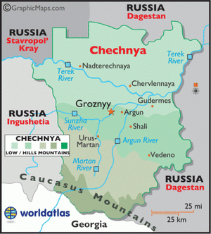 chechnya_山岳地帯色分け