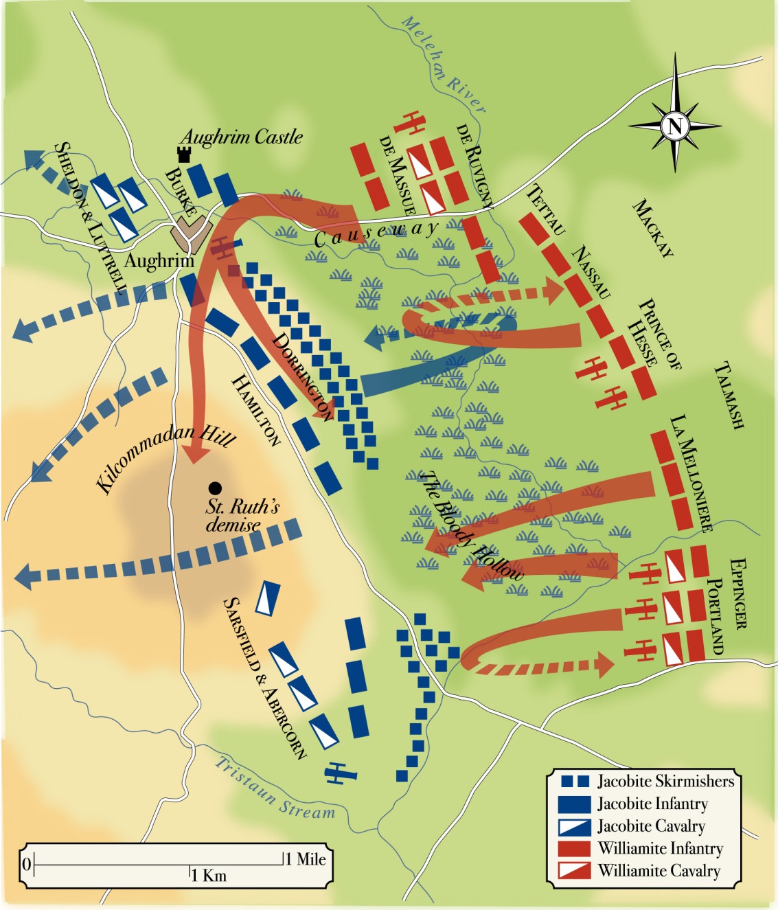 オーグリムの戦い_1691_片翼包囲】 : 戦史の探求 オーグリムの戦い_1691_片翼包囲】 : 戦史の探求