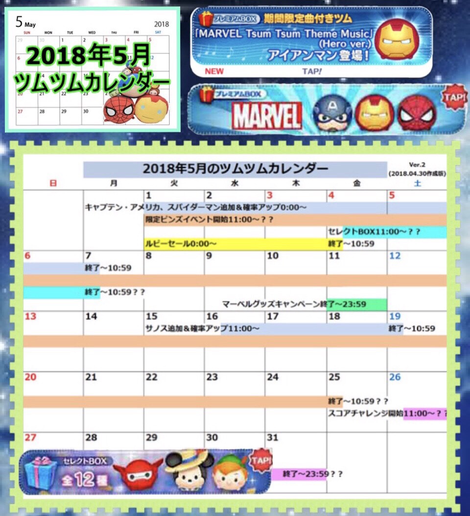 ツムツム 18年5月スコアチャレンジのボーダー予想と結果推移速報 S Aランク等 Custodianツムツム最新情報