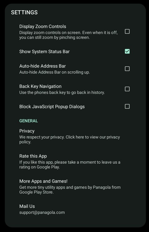 Android始めました : [アプリ] Tiny Browser - 超軽量なブラウザ