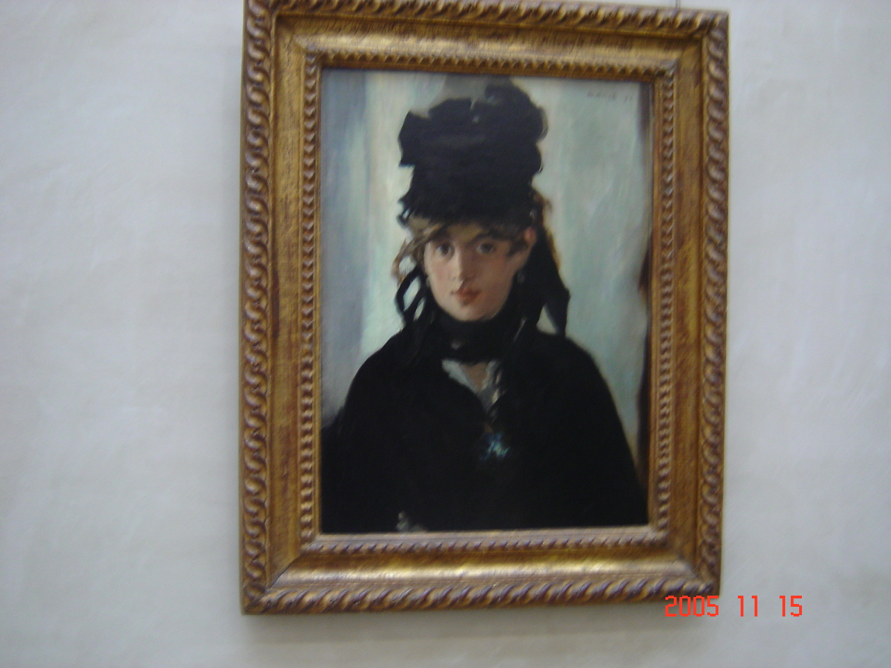 エドゥアールマネ すみれの花束をつけたベルト・モリゾ アート