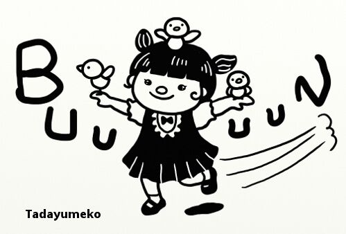 モノクロコミック風似顔絵イラスト