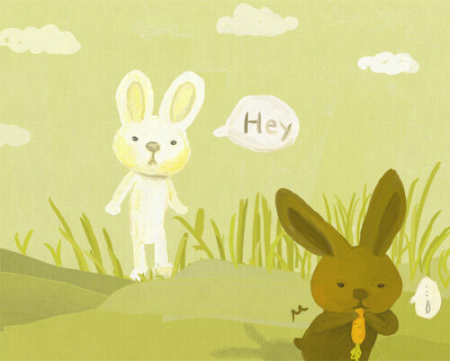 うさぎの絵