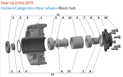 2019 rear hub