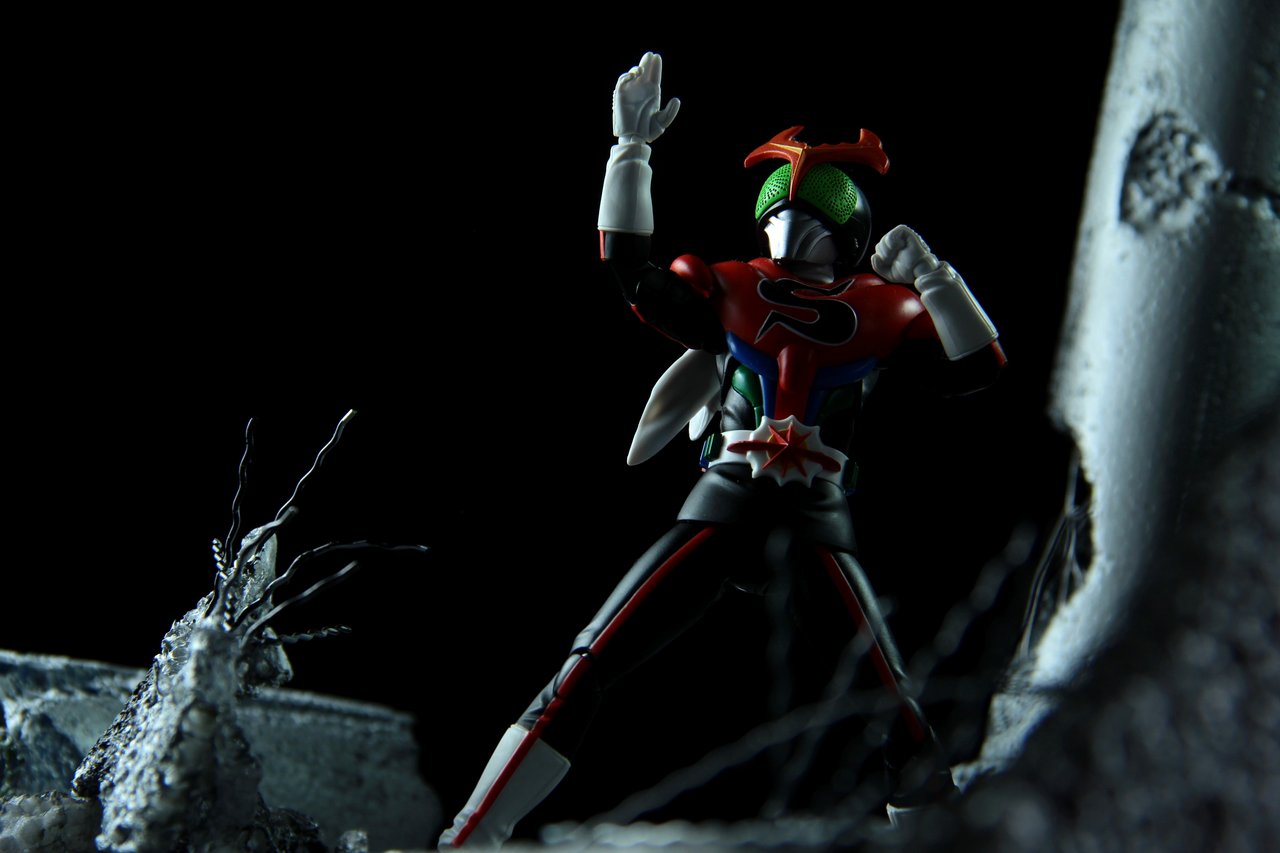 【めっちゃ変わる】 フィギュア撮影用ジオラマ たごさくライダー写真館 : アメコミ