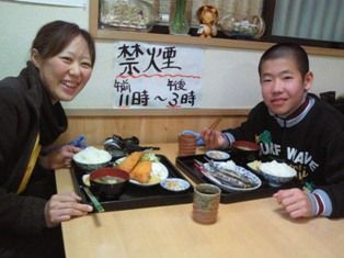 お昼は海の幸