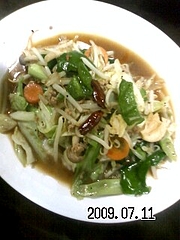 090711_法蓮3分クッキング#73【野菜炒め定食】 090711_法蓮3分クッキング#73【野菜炒め定食】