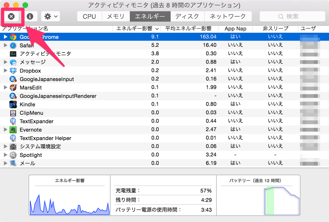 Mac バッテリーを多く消費しているアプリケーションを特定する方法 Mac Iphone Ipad を使い倒したい Mac バッテリーを多く消費しているアプリケーションを特定する方法 Mac Iphone Ipad を使い倒したい