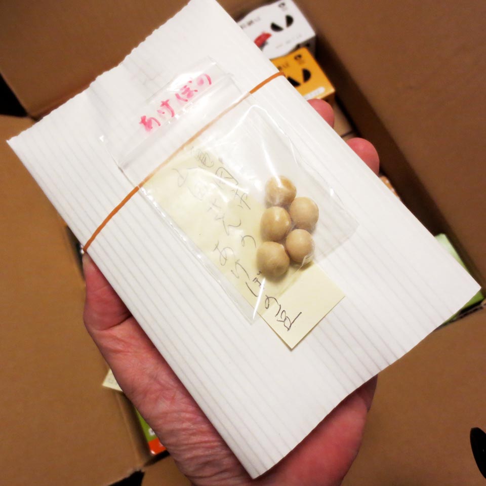 そうだよ 思い出した 甘くて極大粒の曙大豆の納豆を13年の夏に送っていただいたのがこの納豆の初見でした 七転納豆