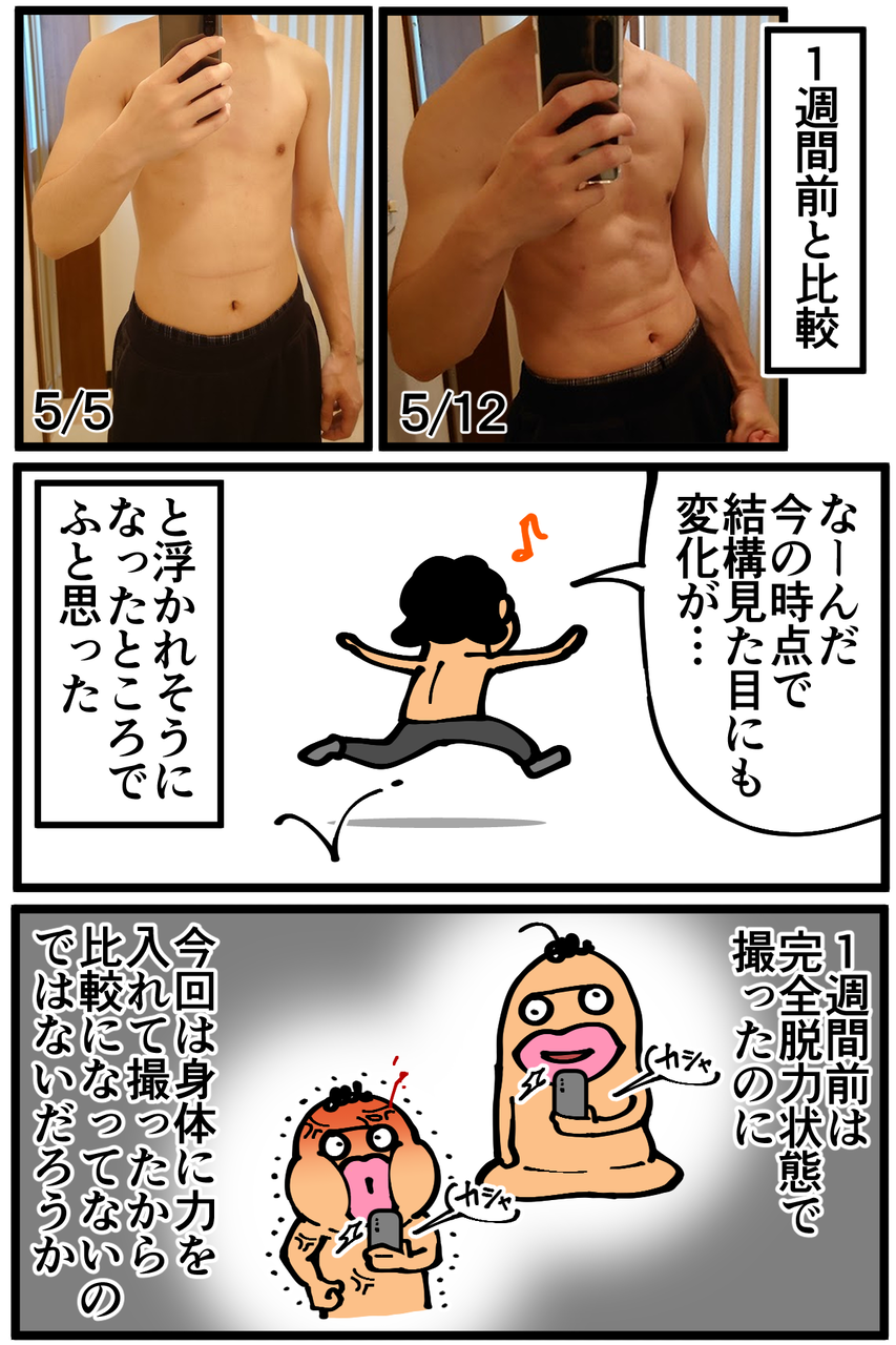 第1047話 筋トレ開始から1週間の経過報告 底辺絵描き 退屈健の毎日カツカツ生活 Powered By ライブドアブログ