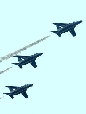 百里基地航空祭 ブルー インパルス展示飛行 菅原正志の 世田谷漁報