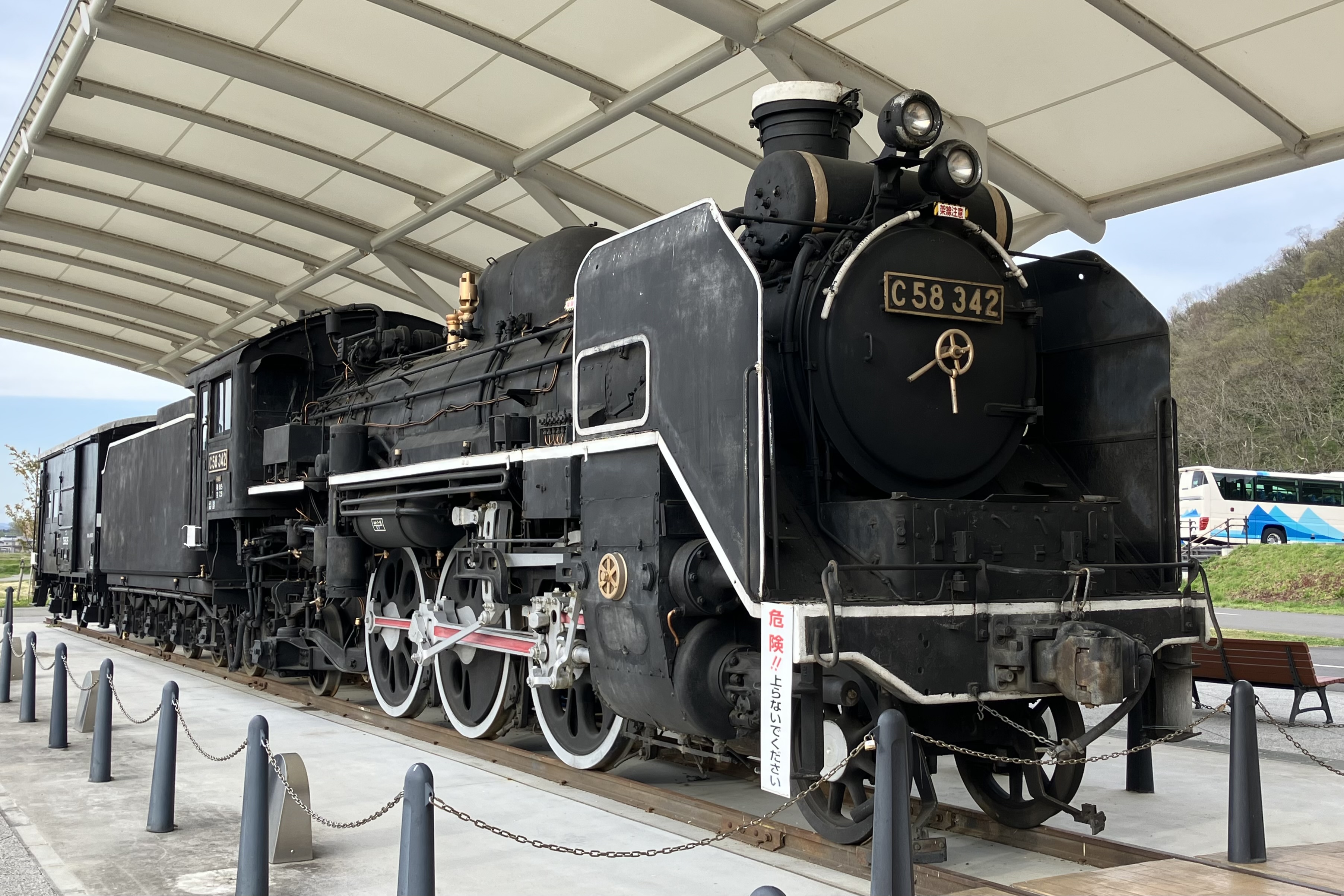 保存蒸機めぐり] 北上市立公園展勝地 C58 342 : 新•たいすんの鉄道