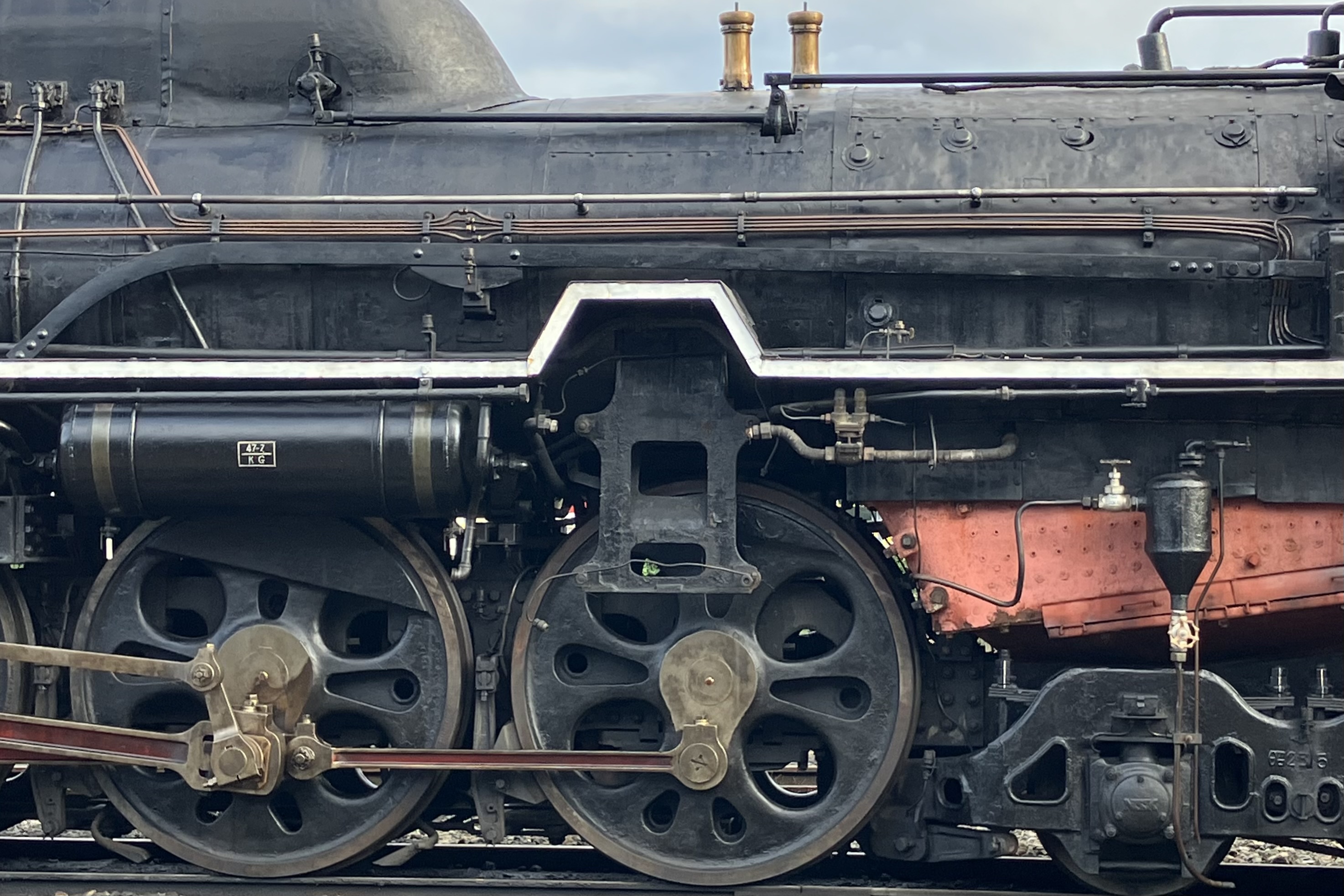 二俣線で蒸気機関車のさよなら運転を牽引したC58200のフロント