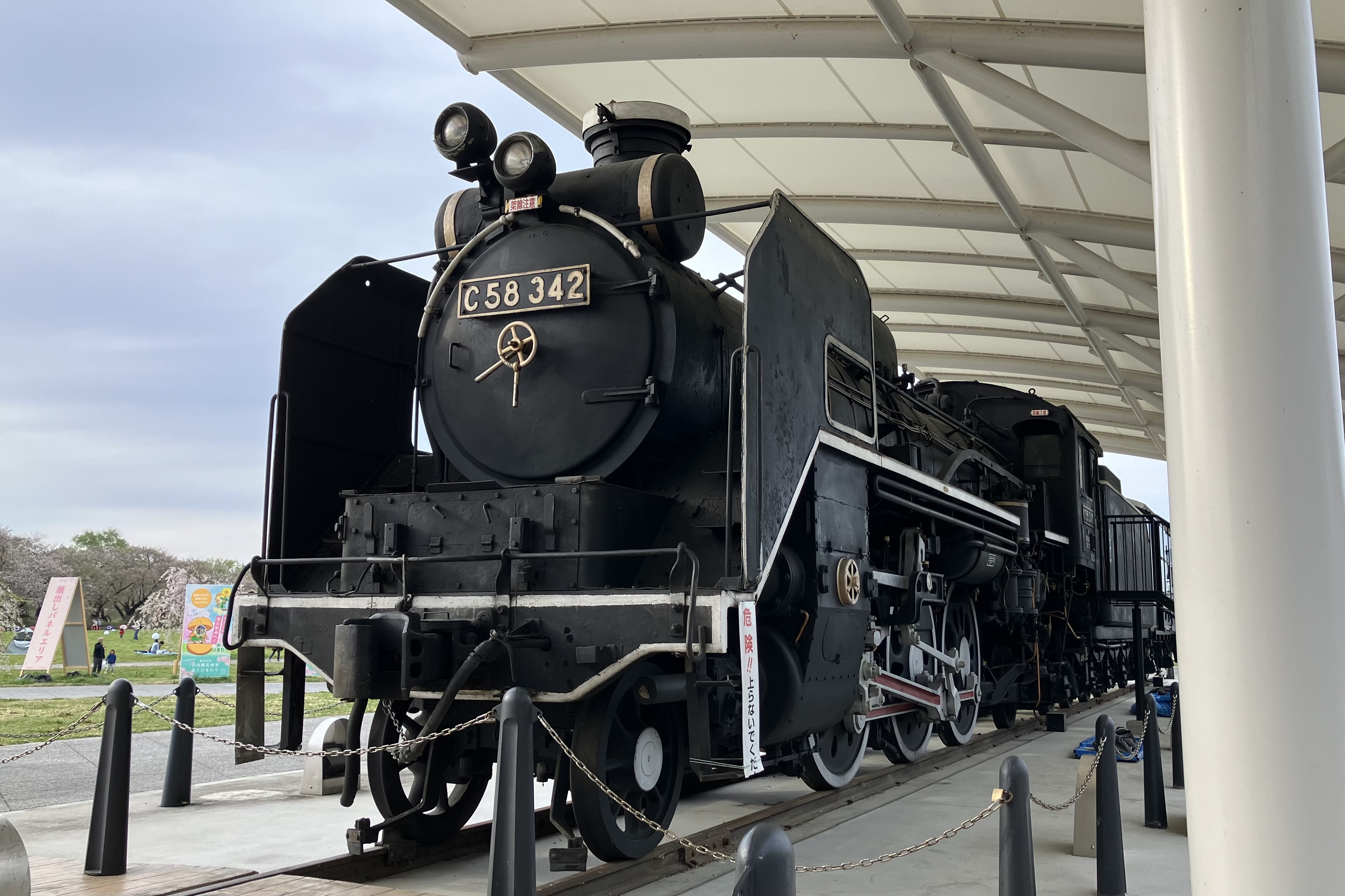 保存蒸機めぐり] 北上市立公園展勝地 C58 342 : 新•たいすんの鉄道