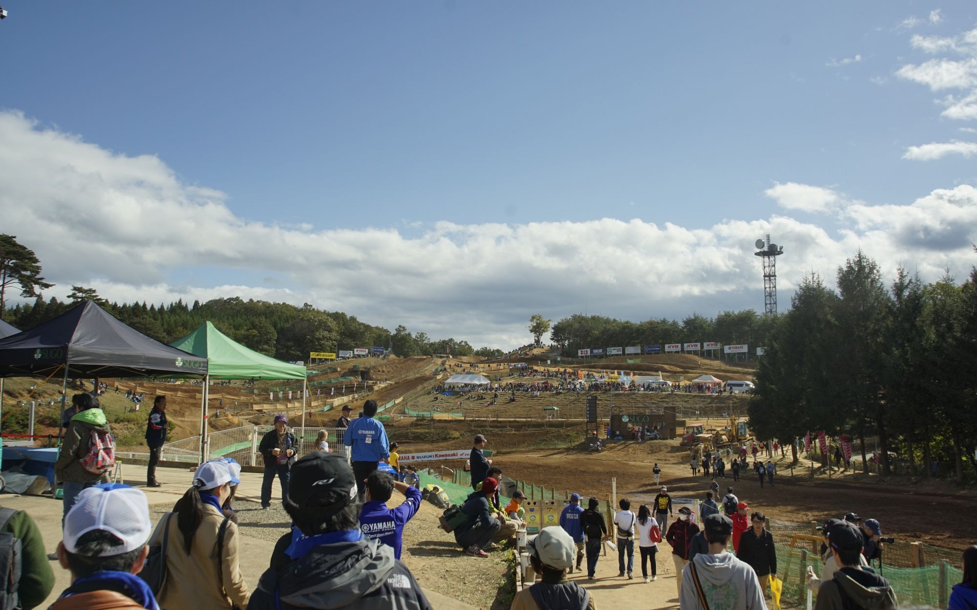 宮城県柴田郡村田町菅生6 1 スポーツランドsugoモトクロス場 車道からコースへの道 日本散策ガイド