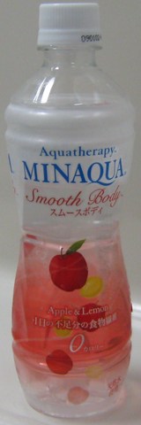 今日の水　AQUATherapyMINAQUAスムースボディ Apple＆Lemon一日の不足分の食物繊維0カロリー