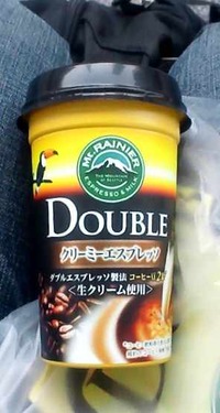 今日の飲み物　秋葉原の地でサンプリング配布されていた「ダブルクリーミーエスプレッソ」