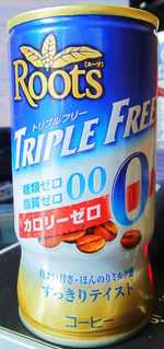 今日の飲み物 Roots TREPLE FREEカロリー0