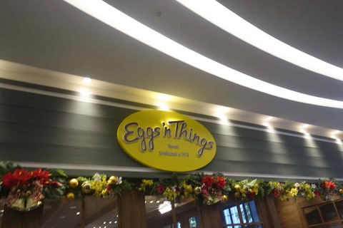 たまに行くならこんな店　パンケーキ二郎と言われるEggs'n thingsの銀座店は銀座一等地のキラリトギンザ内にあり、混雑具合もそれほどでもないので穴場なお店です