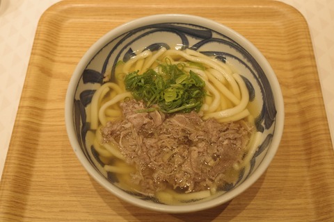 たまに行くならこんな店　静岡駅構内の「肉うどん・肉どうふ えん　ASTY静岡店」で、モッチリうどんと出汁の旨味が効いて美味な「肉うどん」を食す！
