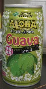 今日の飲み物　沖縄限定アロハメイドフルーツドリンク 「グアバ」