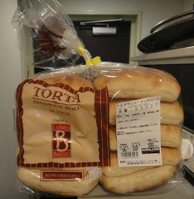 たまに買うならこんな商品　TORTA SANDWICH ROLL(コストコ社プライベートブランド製品)