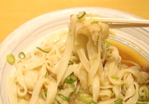 たまに行くならこんな店　スルッと朝きしめんが楽しめる「驛釜きしめん　名古屋駅」で、天ぷらも麺も美味しい「天ぷらおろしきしめん（冷）」を喰らう！