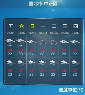 台湾天気アプリ02