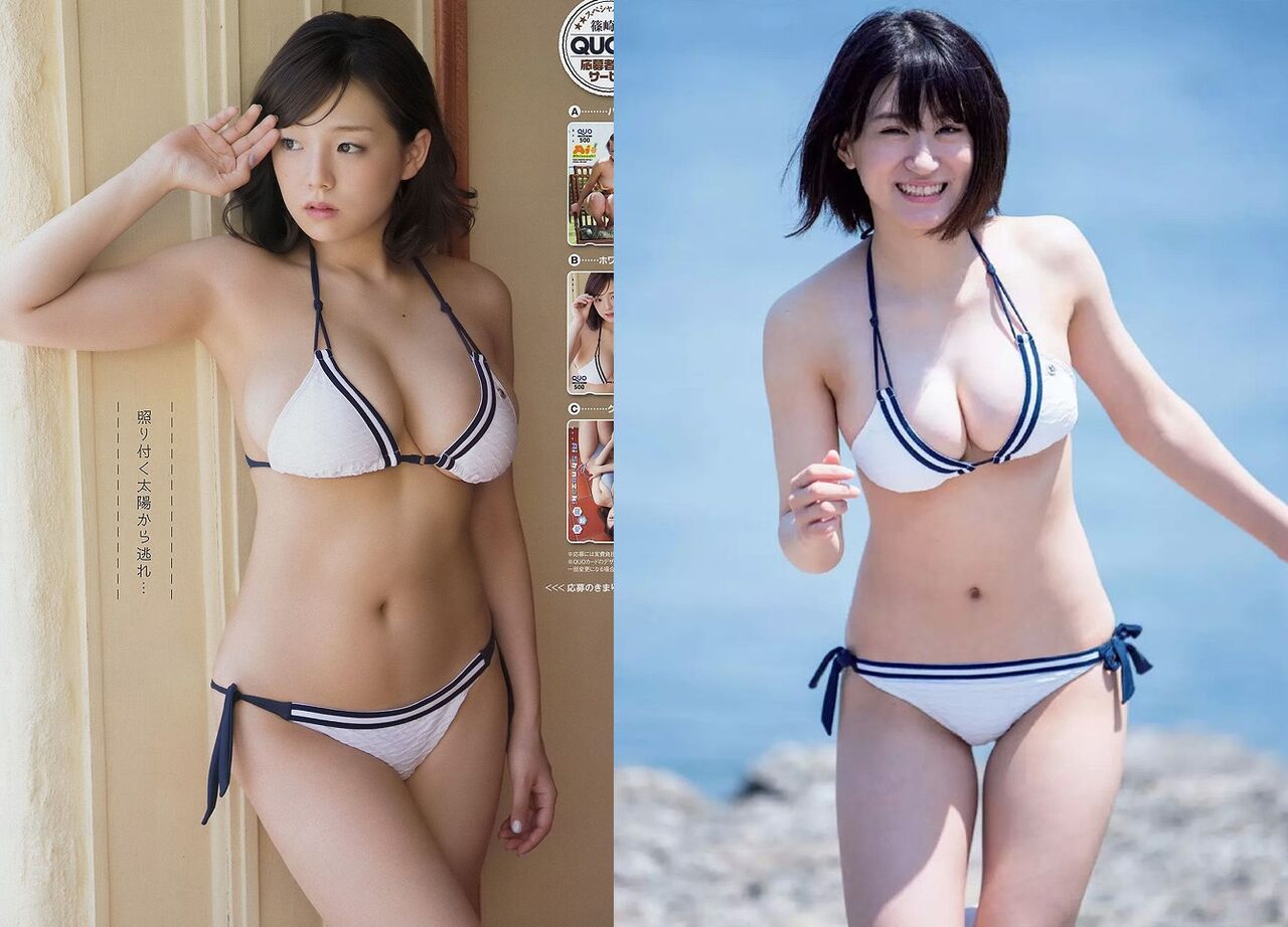 196 篠崎愛vs上西怜 グラビアアイドル対戦