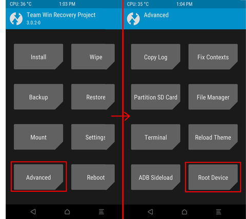 TWRP root