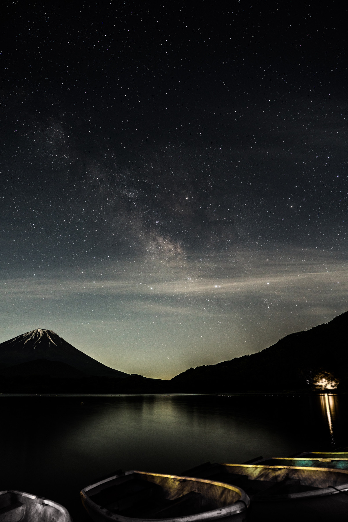 富士山と天の川 精進湖でゲット なんということでしょう 写真は楽し
