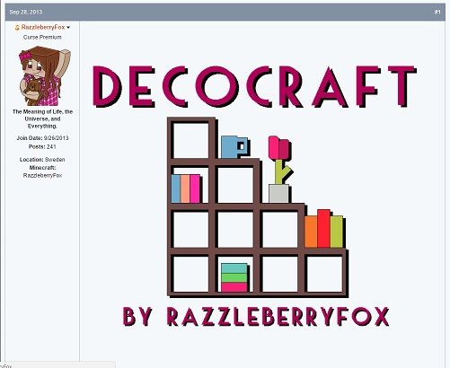 Decocraft 家具を0種類追加 夜討ち朝駆けマインクラフト